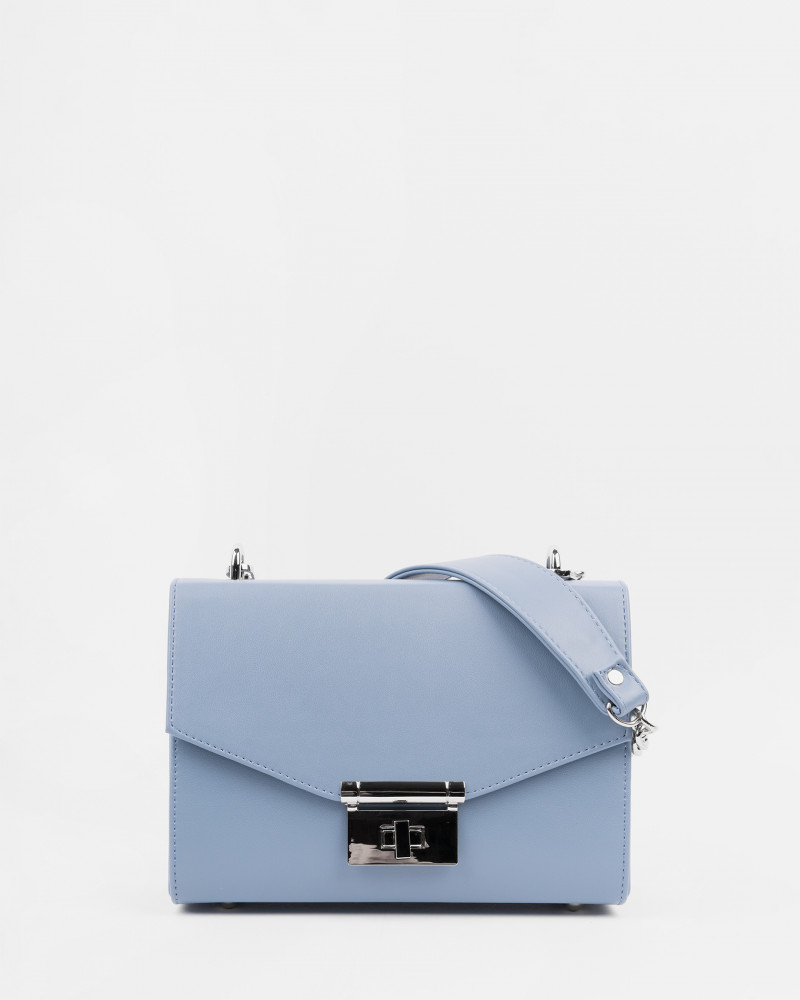Классическая каркасная женская сумка на цепочке в цвете голубой камень купить за 6400 руб в Москве и Спб | ARNY PRAHT
