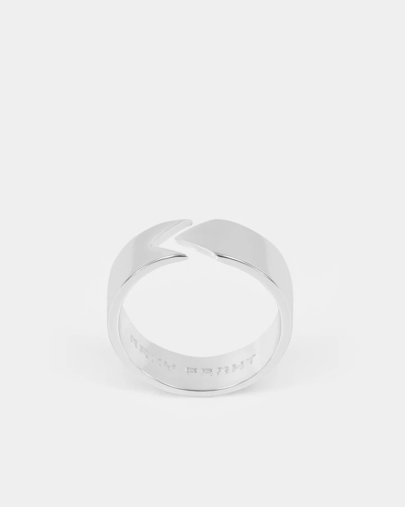  Кольцо DELTA ring, Цвет - серебристый