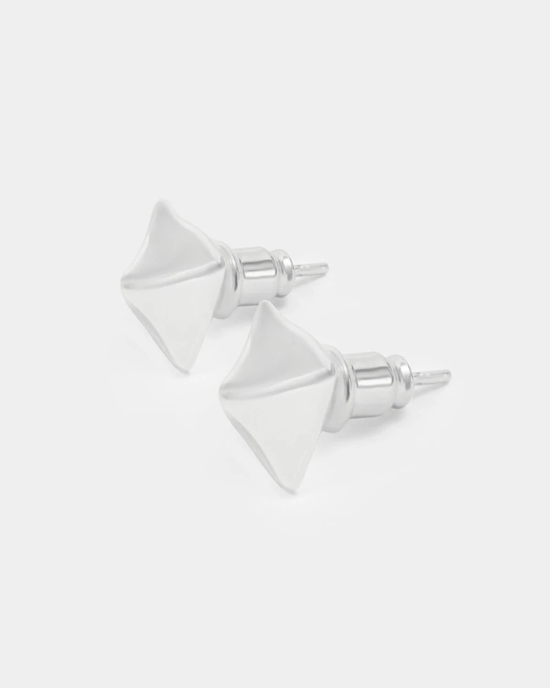  Серьги пусеты GENTLE SPIKES pins , Цвет - серебристый