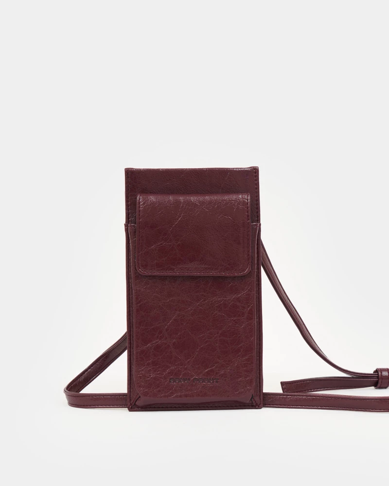 Аксессуар POUCH, Цвет - бордо кракле