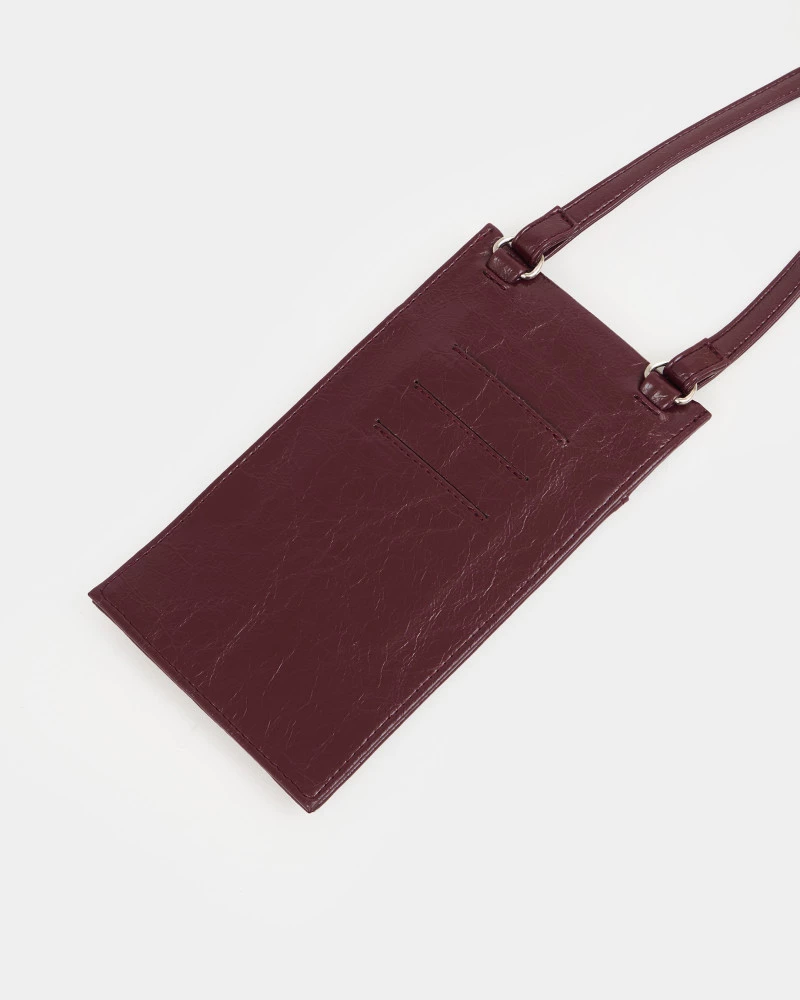 Аксессуар POUCH, Цвет - бордо кракле